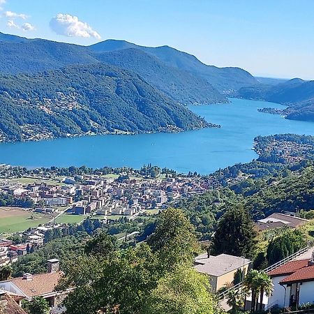 Entire Apartments With Stunning View Cademario Exteriör bild